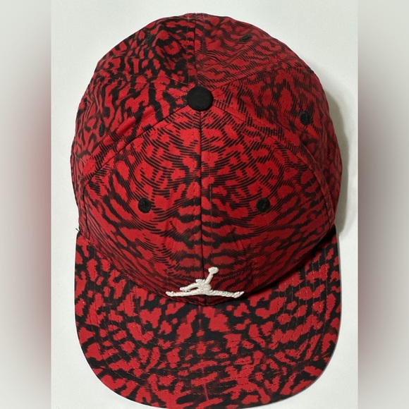 Rare- Air Jordan Cement Elephant Red Jumpman Hat Adjustable Snapback Cap Youth - Picture 2 of 5